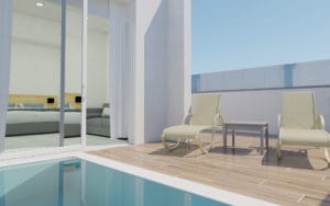 Sarpidon suites exterior - private pool